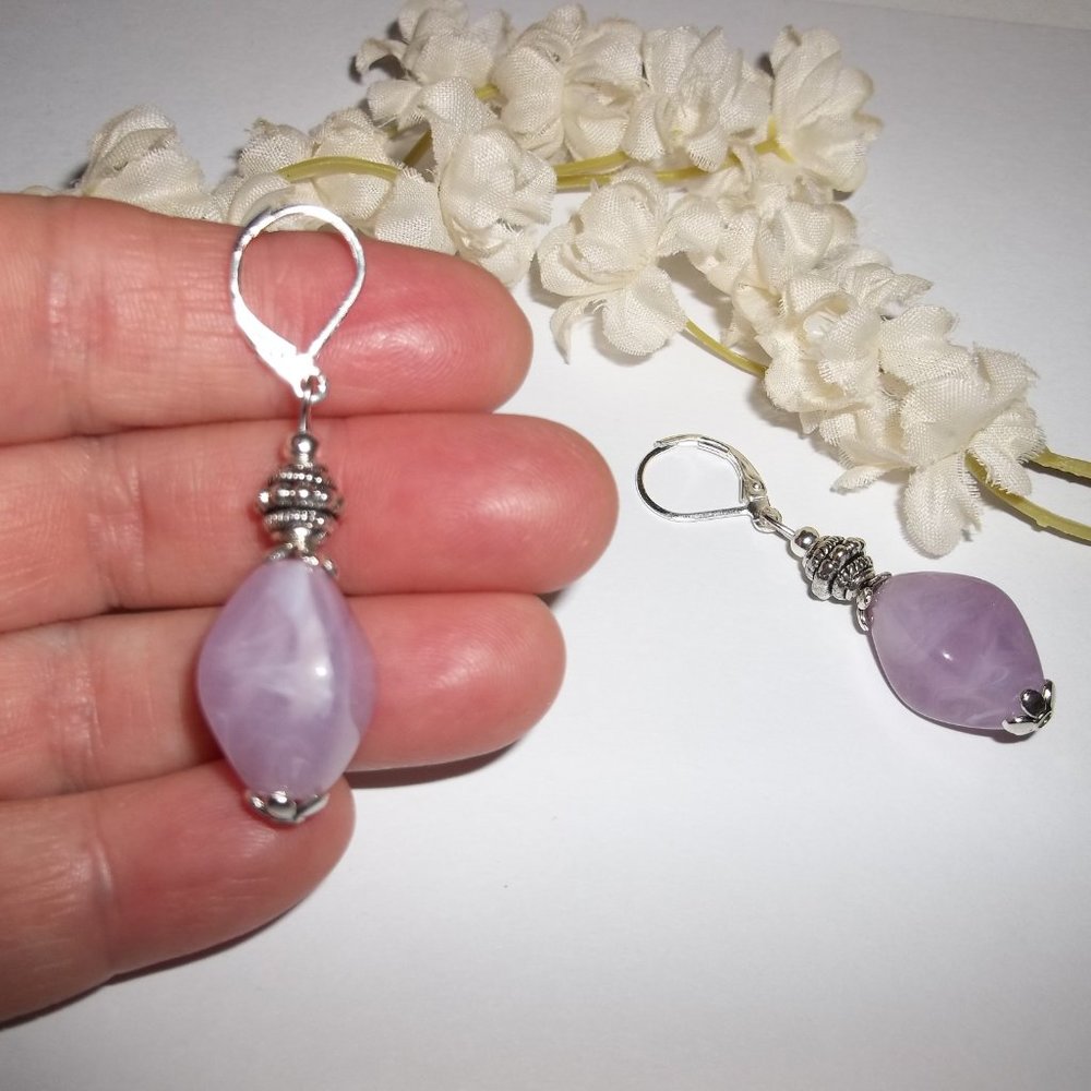 Beaded Earrings Set Handmade Statement Piece Earring Earring Dangle Drop 5438 - Picture 5 of 6